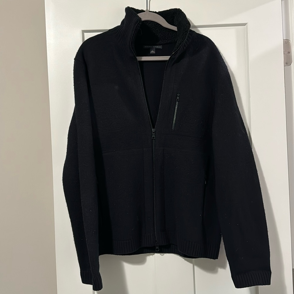 Banana Republic 100% Wool zip up